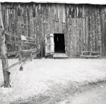 Barn and open door at Walker Ranch
